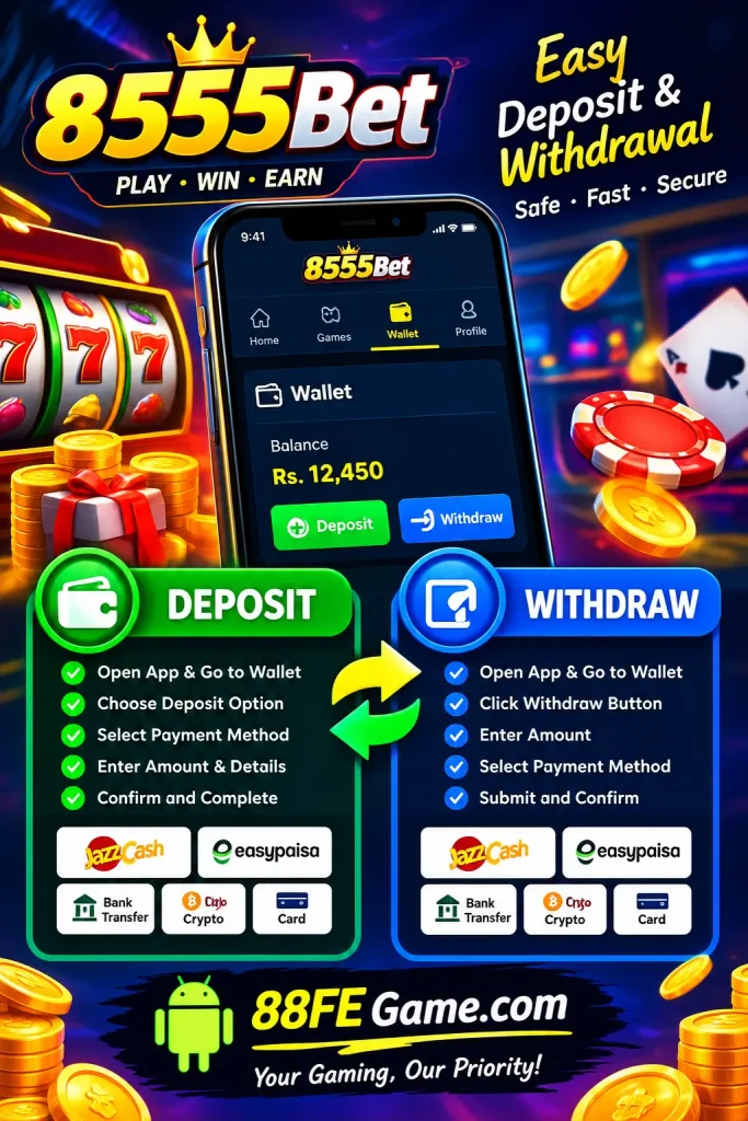 8555Bet Game Withdraw